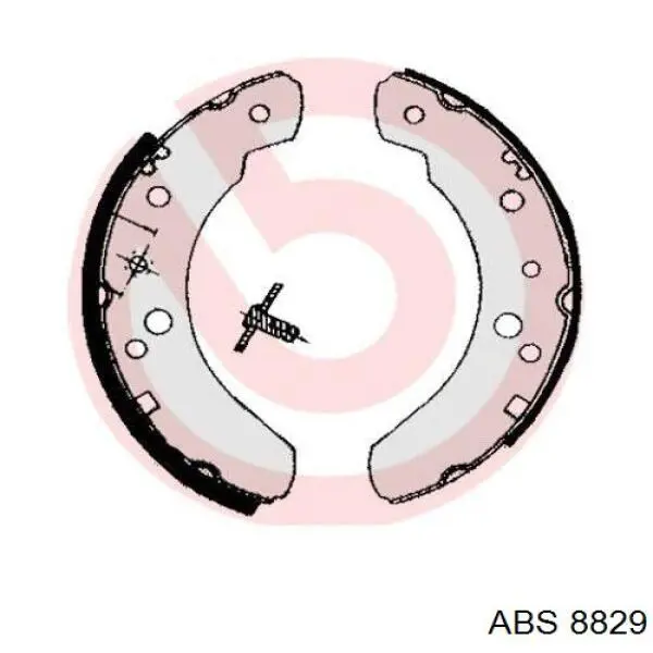 Задние барабанные колодки 8829 ABS