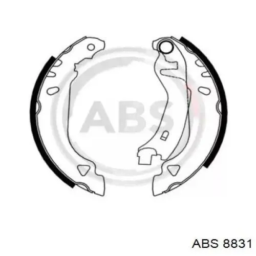 8831 ABS колодки тормозные задние барабанные