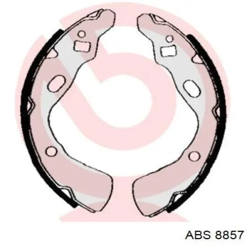 Тормоза рабочие задние ножные и тормозные барабаны ABS 8857 цена, от 12.60 USD
