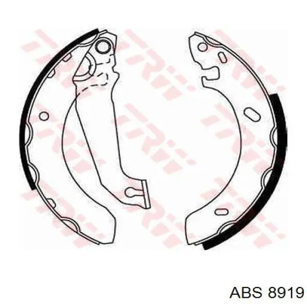 Купить 8919 ABS Задние барабанные тормозные колодки