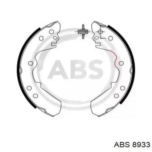 Задние барабанные колодки 8933 ABS