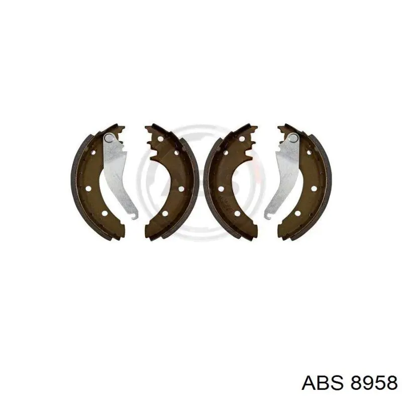 8958 ABS колодки тормозные задние барабанные