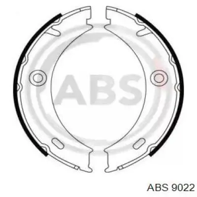 9022 ABS колодки ручника (стояночного тормоза)