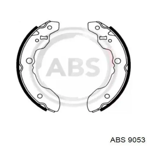 9053 ABS колодки тормозные задние барабанные