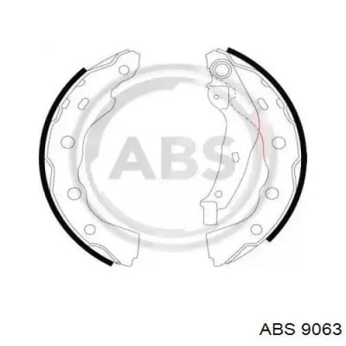 Задние барабанные колодки 9063 ABS