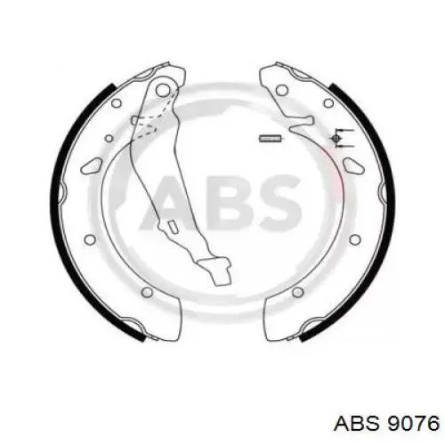 Задние барабанные колодки 9076 ABS