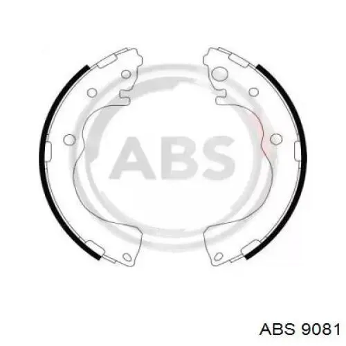 Задние барабанные колодки 9081 ABS