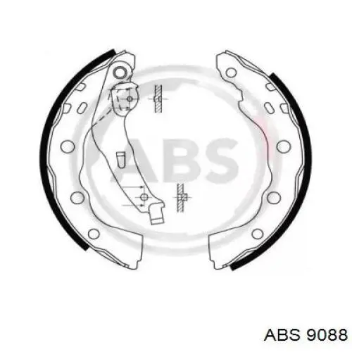 Задние барабанные колодки 9088 ABS