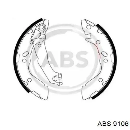 Задние барабанные колодки 9106 ABS