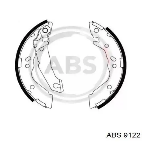 Задние барабанные колодки 9122 ABS