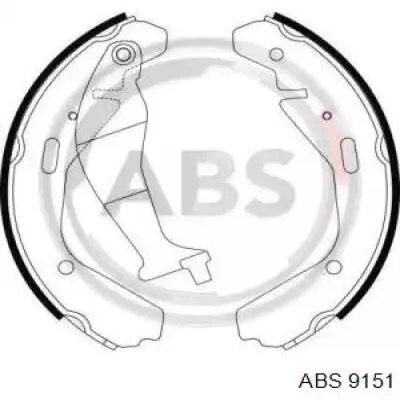 9151 ABS колодки тормозные задние барабанные