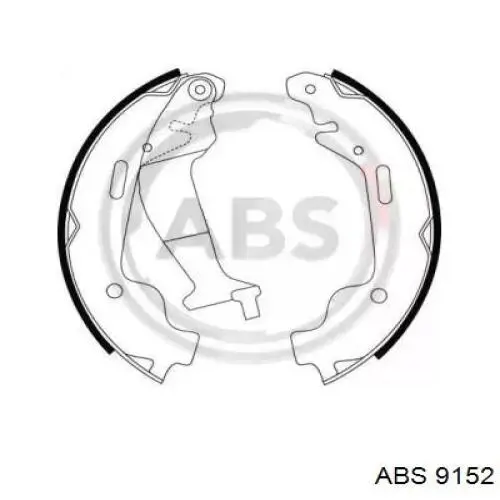 9152 ABS колодки тормозные задние барабанные
