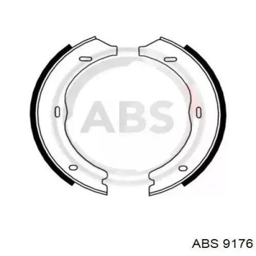9176 ABS колодки ручника (стояночного тормоза)