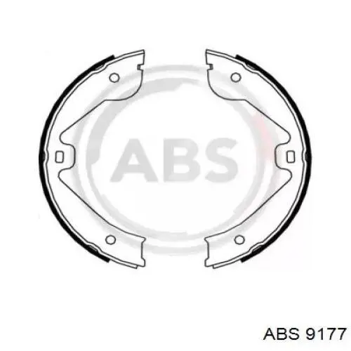 9177 ABS колодки ручника (стояночного тормоза)