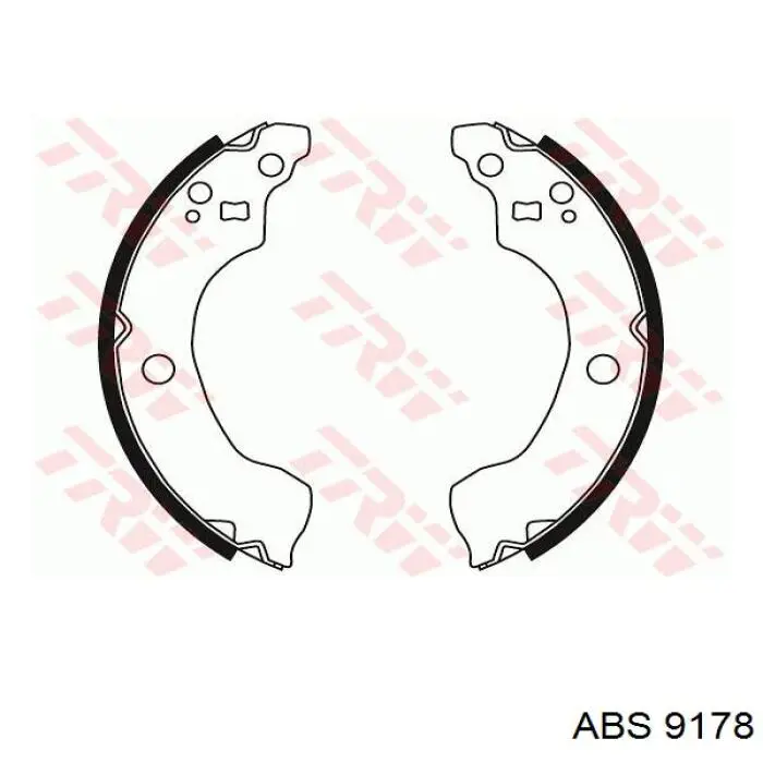 Купить 9178 ABS Задние барабанные тормозные колодки