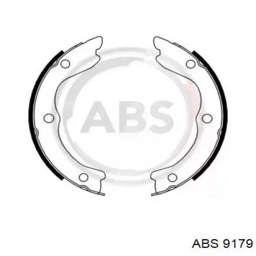 Колодки ручника 9179 ABS