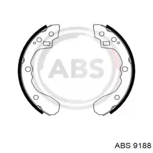 Задние барабанные колодки 9188 ABS