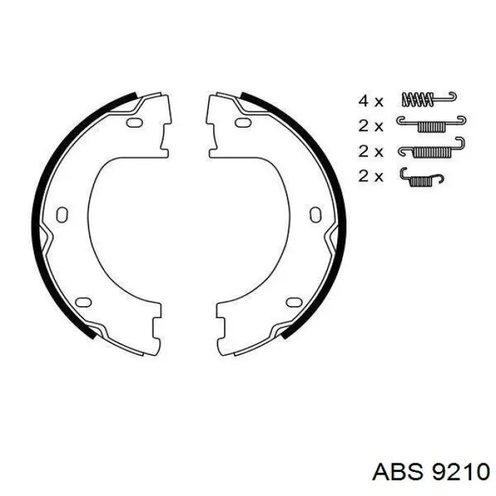 Купить 9210 ABS Колодки ручника/стояночного тормоза