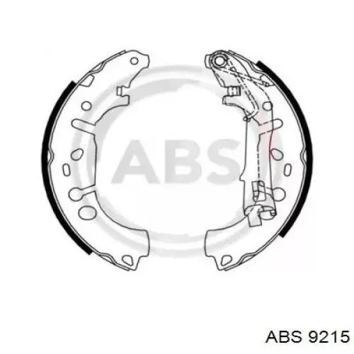 Задние барабанные колодки 9215 ABS