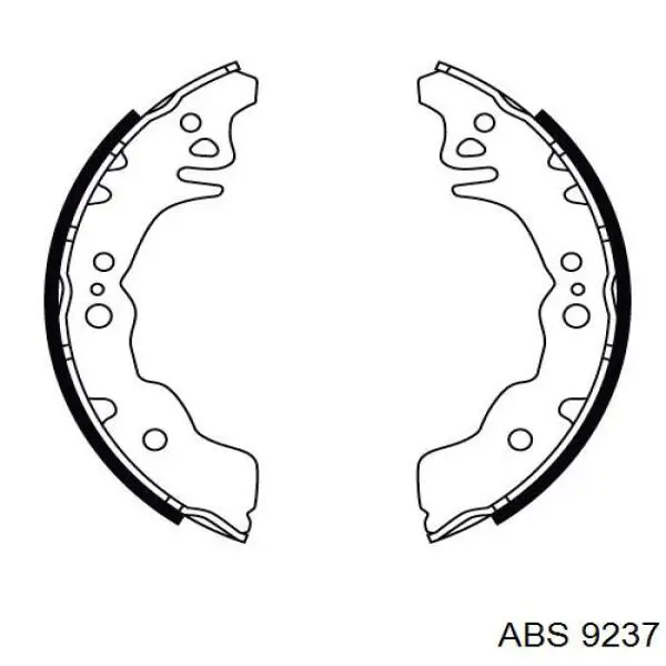 Задние барабанные колодки 9237 ABS