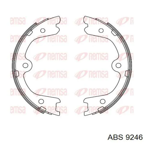 Колодки ручника 9246 ABS