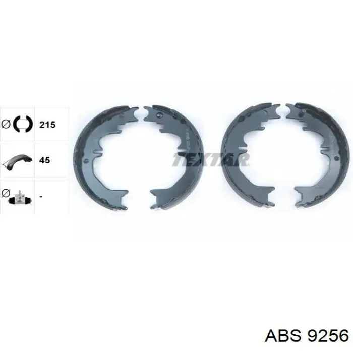 Тормозные колодки стояночного тормоза ABS 9256 цена, от 20.43 USD