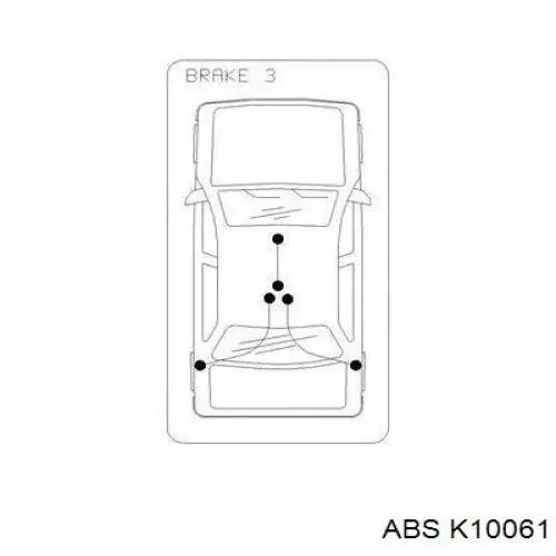 Купить K10061 ABS Передний трос ручника
