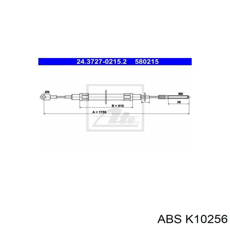 Задний трос ручника ABS K10256 цена, от 8.76 USD