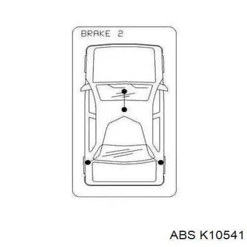 Передний трос ручника K10541 ABS