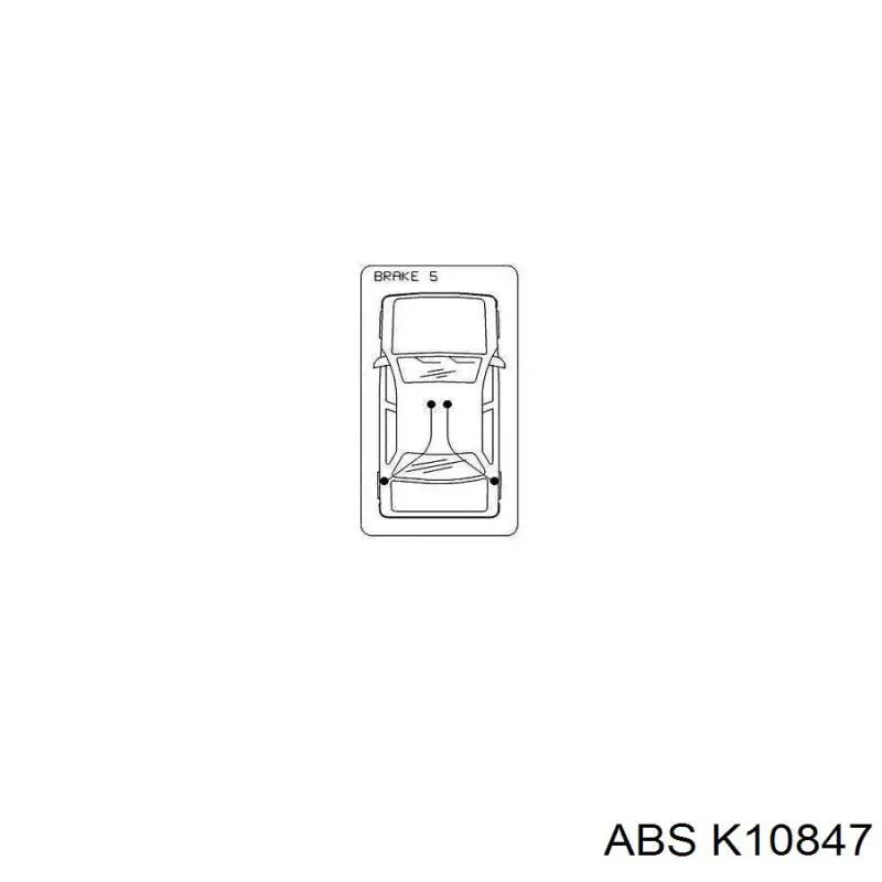 Купить K10847 ABS Трос стояночного тормоза задний левый