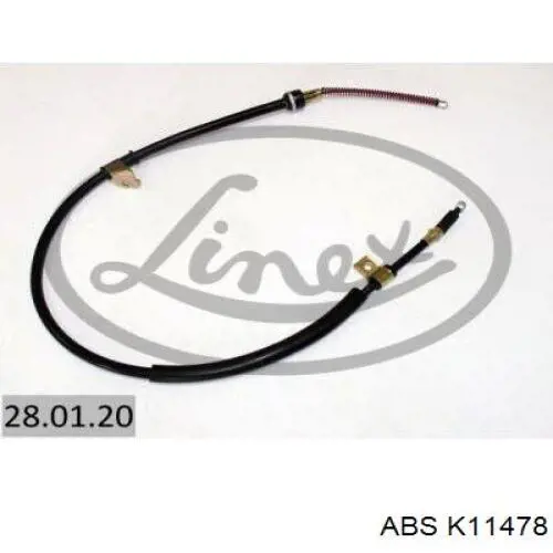 Трос стояночного тормоза задний правый ABS K11478 цена, от 26.89 USD