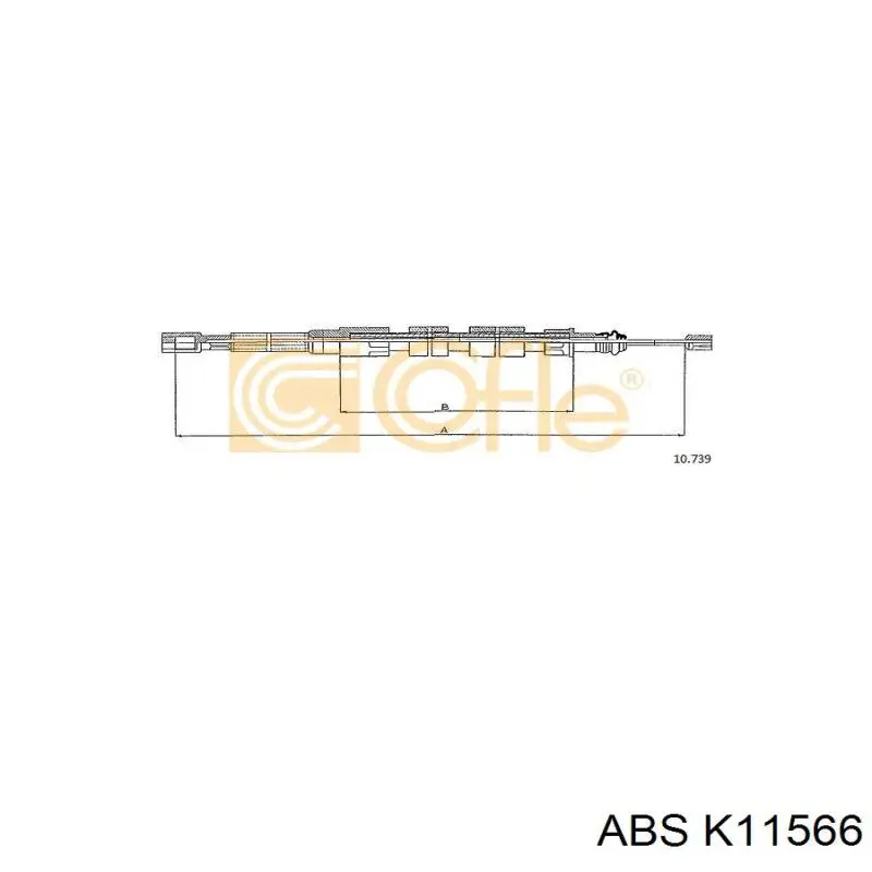 Задний трос ручника ABS K11566 цена, от 8.73 USD