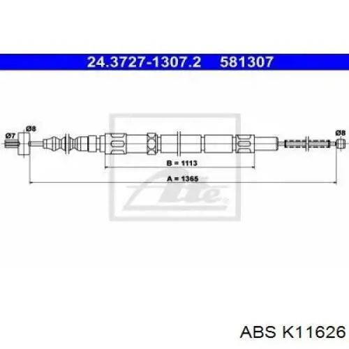 Купить K11626 ABS Тормоз стояночный