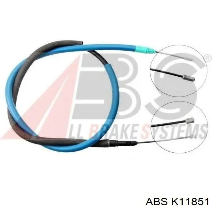 Трос ручного гальма передній K11851 ABS