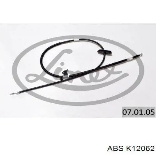 Трос стояночного тормоза задний правый ABS K12062 цена, от 22.82 USD