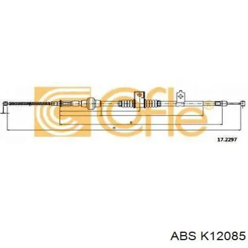 Трос ручного тормоза задний ABS K12085 цена, от 19.20 USD