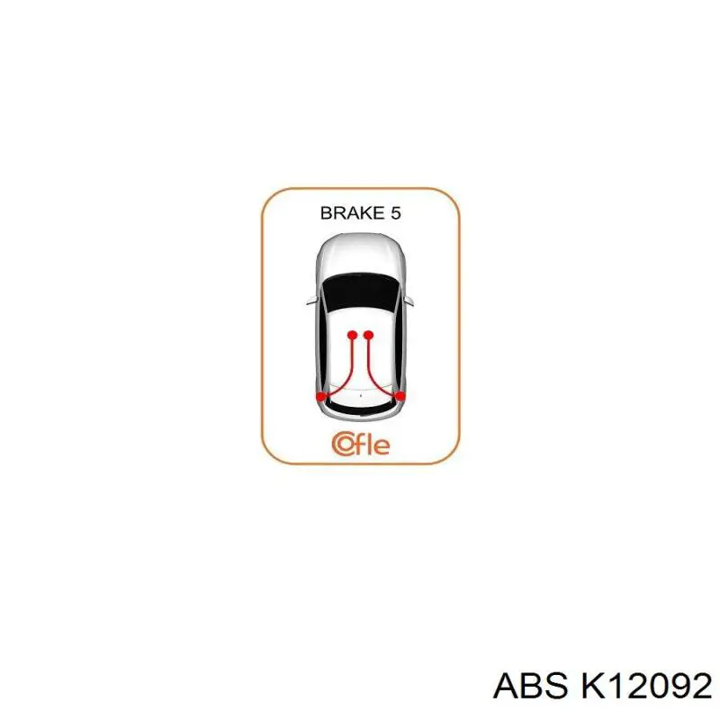 Трос стояночного тормоза задний правый ABS K12092 цена, от 24.96 USD
