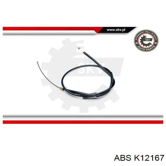 Трос ручного тормоза задний ABS K12167 цена, от 7.11 USD