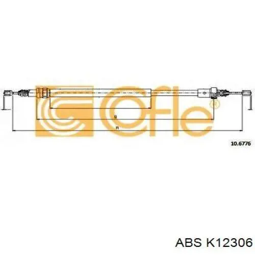 Задний трос ручника K12306 ABS