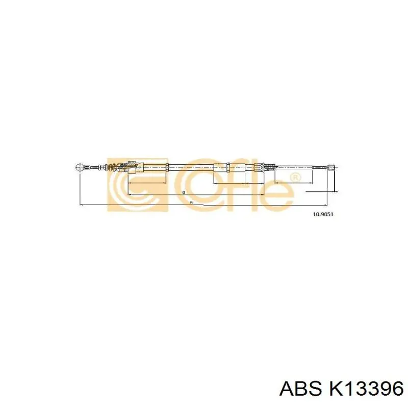 Задний трос ручника ABS K13396 цена, от 8.54 USD