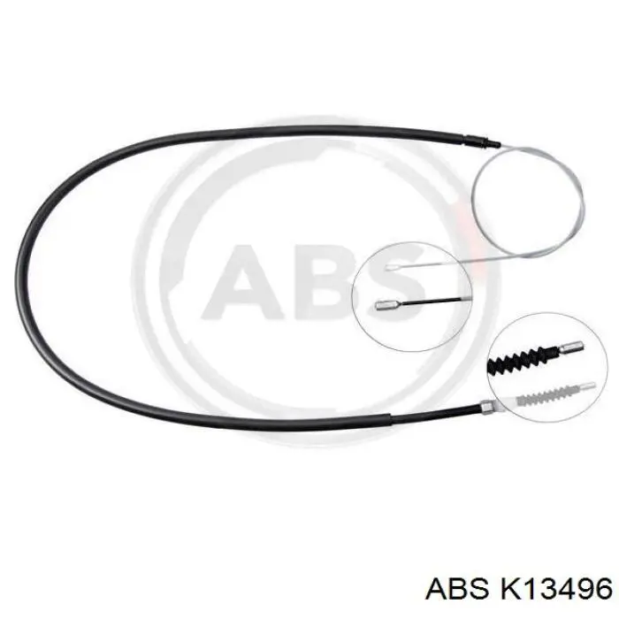 Cable de freno de mano trasero derecho/izquierdo K13496 ABS