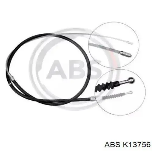 Cable de freno de mano trasero derecho/izquierdo K13756 ABS