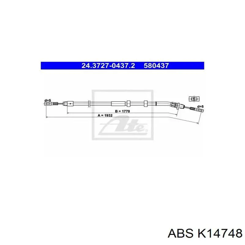 Трос стояночного тормоза задний правый Mercedes 501210311C цена, от 20.34 USD
