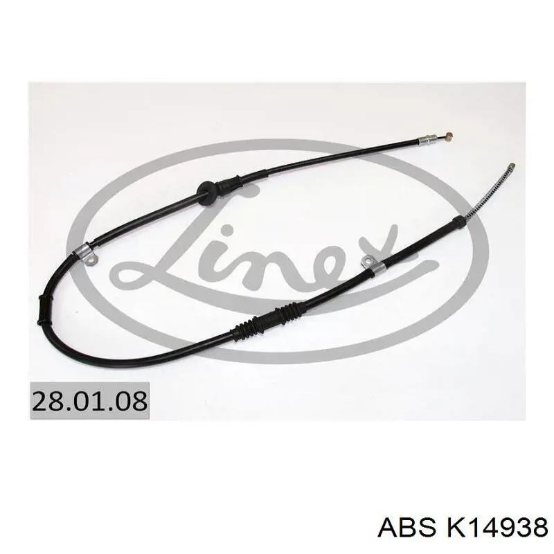 Трос стояночного тормоза задний правый ABS K14938 цена, от 19.85 USD