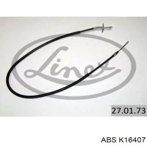 Купить K16407 ABS Трос стояночного тормоза задний левый