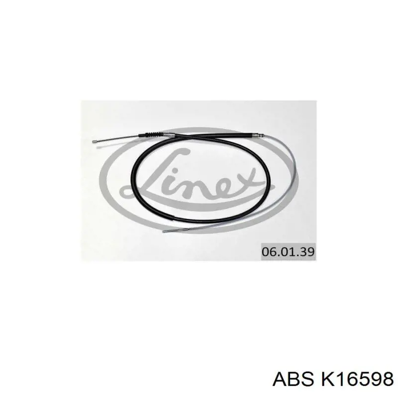 Купить K16598 ABS Задний правый трос ручника