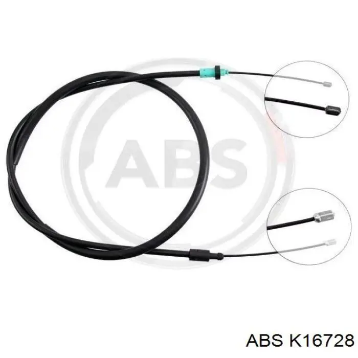 Cable de freno de mano trasero derecho K16728 ABS