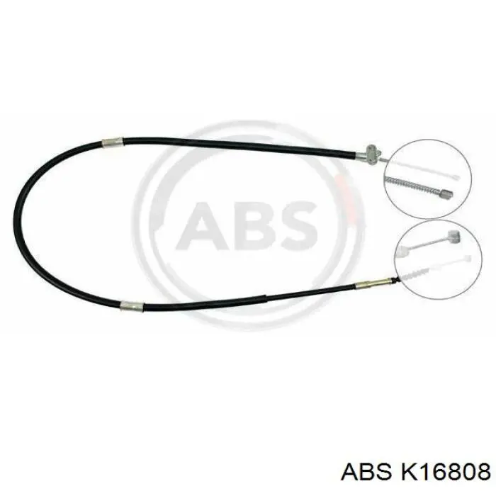 46456850 Fiat/Alfa/Lancia Трос ручного тормоза задний, правый