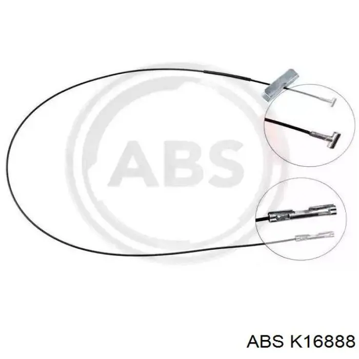 Трос стояночного тормоза задний правый ABS K16888 цена, от 7.40 USD
