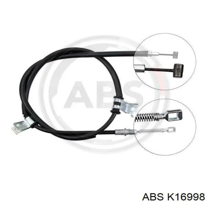 Трос стояночного тормоза задний правый ABS K16998 цена, от 15.66 USD